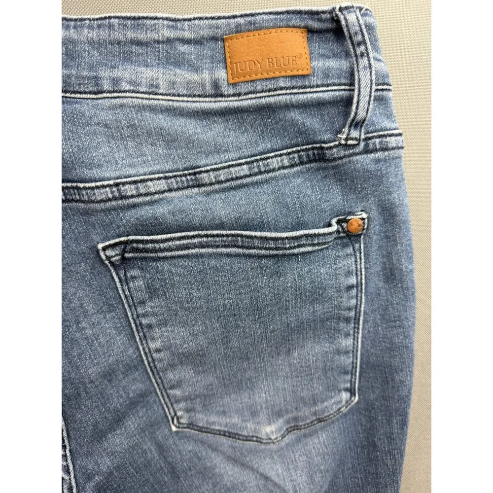 Judy Blue Skinny Jeans Womens Blue High‎ Rise Stretch 33x27